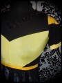 Black dress yellow details Design By Humans children print - size S/M