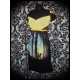 Black dress yellow details Design By Humans children print - size S/M