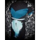 Black dress blue details Design By Humans moonlight print - size M/L