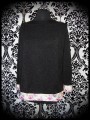 Black loose sweater pink details - size M to XL
