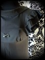 Robe noire dos nu costume customisé - taille XS/S