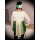 Haut crème doré dos mousseline vert - taille M/L
