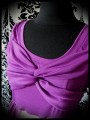 Robe prune mousseline - taille M