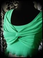 Green / cream dress with muslin - size S/M