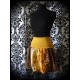 Printed skirt yellow orange brown - size S/M/L