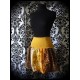 Jupe patchwork tons orange marron jaune - taille S/M/L