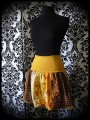 Printed skirt yellow orange brown - size S/M/L