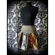 Printed skirt khaki green cream bronze - size S/M/L