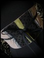 Ceinture obi taupe noir détails vichy et kaki - taille unique