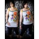 Tunic top Threadless deer and trees print - size M/L