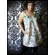 Off white trapeze dress w/ pockets floral print - size S/M