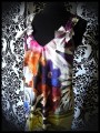 Multicolored trapeze dress w/ pockets floral print - size M/L