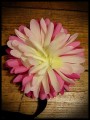 Headband hairband or hair clip brooch HOT PINK flower