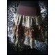 High waisted tiered skirt black/brown/camel print - size S/M/L