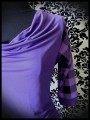 Purple draped top plaid print - size S/M