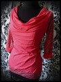 Red draped top zebra print - size M/L