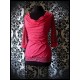 Red draped top zebra print - size M/L