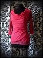 Red draped top zebra print - size M/L