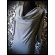 Grey draped dress - size S/M