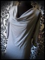 Grey draped dress - size S/M