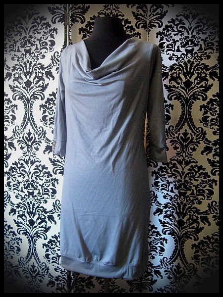 Grey draped dress - size S/M