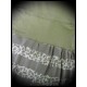 Khaki green top stripes / leopard print - size M/L