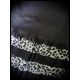 Haut noir motif rayures léopard - taille S/M