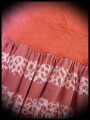 Orange top stripes / leopard print - size XS/S