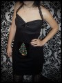 Black halter dress LED Christmas tree - size S/M