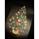 Black halter dress LED Christmas tree - size S/M