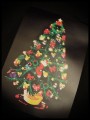 Black halter dress LED Christmas tree - size S/M