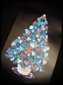 Black halter dress LED Christmas tree - size S/M