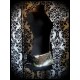Black bag clutch silver/black reversible sequins