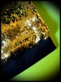 Black bag clutch gold/black reversible sequins