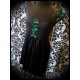 Black dress teal green/black reversible sequins - size S/M