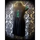 Black dress teal green/black reversible sequins - size S/M