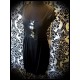 Robe noire détails sequins réversibles argent / noir - taille M/L