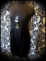 Robe noire détails sequins réversibles argent / noir - taille M/L