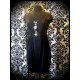 Black dress silver/black reversible sequins - size M/L