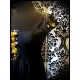 Black dress gold/black reversible sequins - size S/M