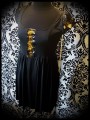 Robe noire détails sequins réversibles doré / noir - taille S/M