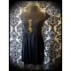 Robe noire détails sequins réversibles doré / noir - taille S/M