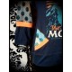 Navy blue top w/ pockets orange details Mordor print - size S/M