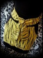 Mini jupe jaune rayures noires détails noirs - taille S/M