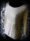 Cream top w/ pocket silver dots print - size S/M