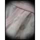 Pale pink top w/ pocket silver dots print - size M/L