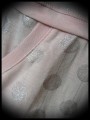 Pale pink top w/ pocket silver dots print - size M/L
