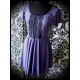 Robe violette détails dentelle noire - taille M/L