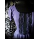 Robe violette détails dentelle noire - taille M/L