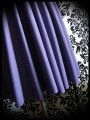 Robe violette détails dentelle noire - taille M/L